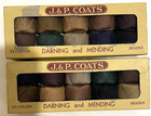 Lot Of 2 J p Coats Thread Boxes-darning Mending   Clinton Sewing Needle Set Vtg