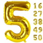 40 Inch Balloon Balloon Jumbo Mylar Foil Helium Balloon For 15 25 Number 5 Gold
