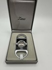 Authentic Zino Davidoff Double Blade Cigar Cutter Stainless Steel  black Lacquer