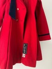 Vtg Tailored By Rothschild Girls Red Wool Sailor Cape Dress Coat Jacket Size 5