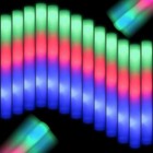 205 Pcs Glow Foam Sticks - Colorful Flashing Light Up Party Supplies For Wedding