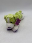 Russ Yomiko Dreamers Dog Plush Jack Russell Puppy Stuffed Tags Green Purple 
