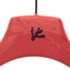 Isaia Suit Hanger Size 43 In Orangey Red With Purple Coral Composite