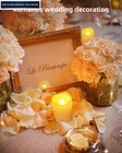 Shymery Flameless Votive Candles flameless Flickering Pack Of 24  Warm White