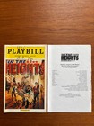 Lin-manuel Miranda Signed In The Heights Playbill 2008 Broadway Cast