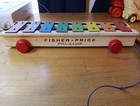Vtg 1950s Fisher Price Pull-a-tune Xylophone W mallet Wood   Metal Retro  Toy