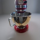 Kitchenaid Red 5qt 300w Stand Mixer W  Stainless Bowl  Whisk  Beater  Hook