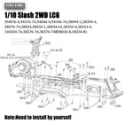 Rc Chassis   Front Bulkhead Upgrades Part For 1 10 Slash 2wd Lcg carbon Fibre   
