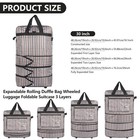 30 Inch Expandable Duffle Luggage Bag Foldable Travel Bag With 4 Rolling Wheels