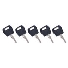 5 Pcs Ignition Key Fit For Case Tractor Backhoe Loader Dozer Skid Steer Combine