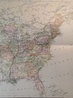 1892 United States  north America  Sheet Original Vintage Map  10 5x12 5 - C18-8