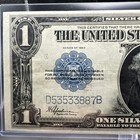 1923  1 One Dollar Silver Certificate Note Horse Blanket D53533887b