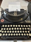 Antique 1934-35 Remington Portable Typewriter Model No 5 Black Hardshell Case