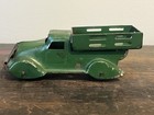 Vtg Marx Stake Truck Original Pressed Steel Toy Farm Truck 4 1 2   