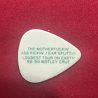 Motley Crue 1989 Dr  Feelgood Concert Tour Nikki Sixx Signature Guitar Pick
