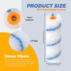 150 Pcs 6  X 1 2  Paint Roller High Density Microfiber Refills Mini Covers Paint