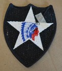 Us Army 2nd Infantry Division Patch Color Dress Military Uniform Indian Head Nos