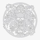 Circle Of The Dead - Reusable Airbrush Stencil Template