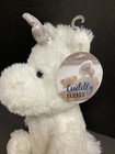 Aurora Cuddly Friends White Unicorn 12  Plush Floppy Stuffed Animal New