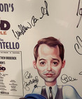 Rare The Odd Couple Cast Signed   Framed Window Card Poster Broderick  Lane  