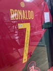 Christiano Ronaldo Autographed Framed Jersey Portugal World Cup 2022 Bas Coa