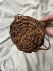 Primitive Handwoven Basket Vase