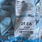 Quality 11    Pearl Light Blue Latex Balloons New 25 Count Bag Unopened