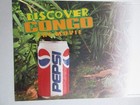 Vintage Pepsi-cola Pepsi 1995 Display Sign Shelf Tag Discover Congo The Movie