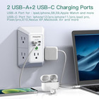 5-outlet Power Strip With 4 Usb Ports - Surge Protector For Home  Office  School
