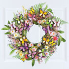 Beautiful Butterfly Wildflower Floral Wreath Door Wall Spring Summer Home Decor