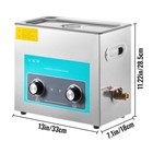 Ultrasonic Vinyl Record Cleaner 6l Stainless Steel Heated Machine W  Basket New