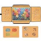 1500-piece Jigsaw Puzzle Board With Sorting Trays  Portable Puzzle Table  Non-sl
