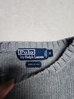Ralph Lauren Polo Grey Sweater 100  Cotton Size Medium