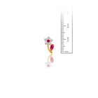 14kt Solid Gold Kids Flower Screwback Stud Earrings  medium 