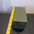 Vintage Metal Industrial Small Parts 4 Drawer Storage Organizer Cabinet
