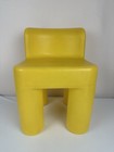 Vintage Little Tikes Yellow Child Size Chair Sturdy Plastic Chunky