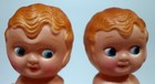2 Vintage Celluloid Dolls Molded Hair Googly Eyes Made In Occupied Japan 5  Tall