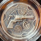 2024 Cameroon Peacemaker Uhr Antiqued 1 Oz Silver Coin