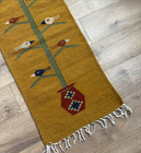 Zapotec Tree Of Life Handmade Wool Woven Runner Rug Wall Hanging 78   W Hanger