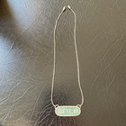 Vtg Bitch Necklace Sterling Silver Turquoise Inlay Native American Screw Clasp 