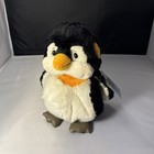 Ganz Webkinz Penguin Hm132 White black Plush Stuffed Animal Brand New W code Nwt