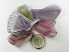 Rare Color  Genuine Sea Glass Surf-tumbled From Japan   purple   Gray
