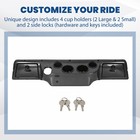 For 1982-up Club Car Ds Golf Cart Carbon Style Dash Dashboard Cover Cup Holders