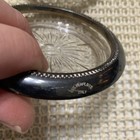 Mcm Vintage Italian Silver Plate   Cut Glass Coasters Set Of 4 Made In Italy