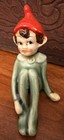 Vintage Elf Pixie Figures Green Red Hats 3    Tall
