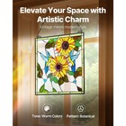 Stained Glass Window Panel  20 X 20 In  Hanging Transom  Rectangle