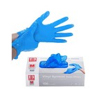Basic Disposable Vinyl Gloves Synmax Exam Gloves Powder-free Blue X-large 100pc