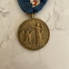 Connecticut National Guard Ww1 Service Medal 1917-1918 Ribbon In Great Shape 