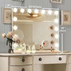 22 8  Hollywood Vanity Mirror With 15 Lights-dimmable 3 Color Led