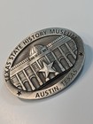 Texas Travel Souvenir Fridge Magnet State History Museum Austin Pewter